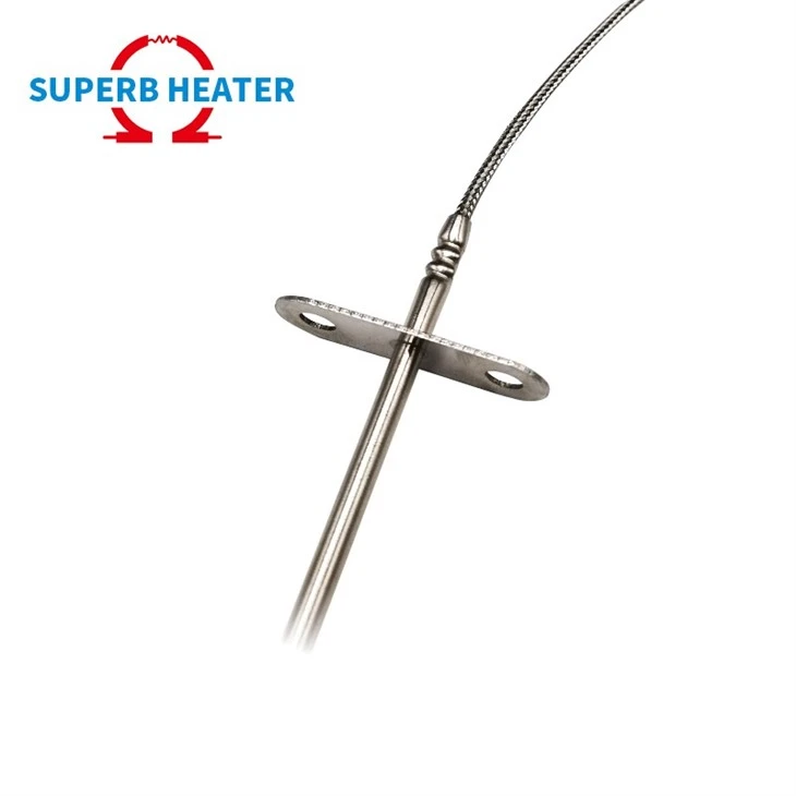 Custom Stainless Steel Probe Industrial Temperature Sensor With Connector K Type factory