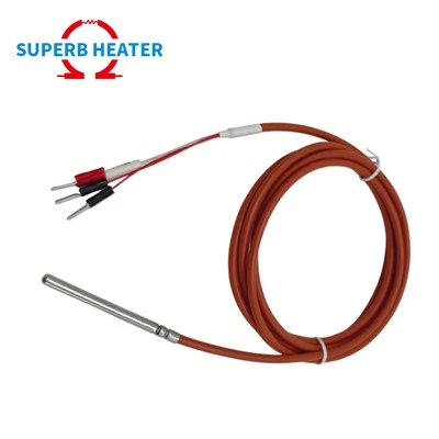 Aangepaste industriële temperatuursensoren 3-draads 4-draads RTD PT100-thermokoppel